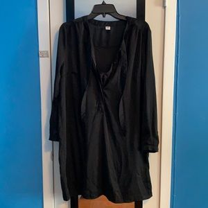 Old Navy Black dress w/ camisole and bow neck
